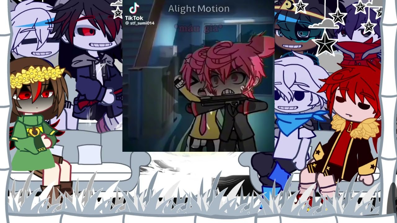 Sans aut+chara react to hiha aut.