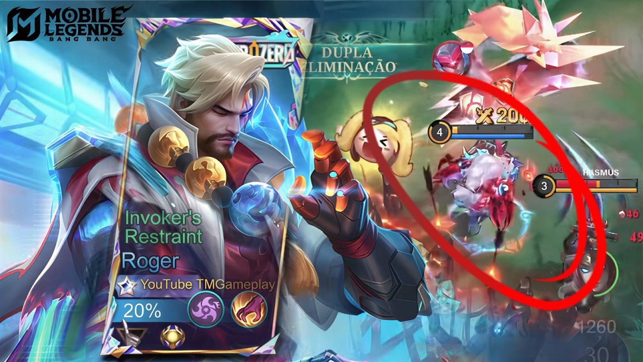 GAMEPLAY EXPLICATIVA DE ROGER NA JG MOBILE LEGENDS