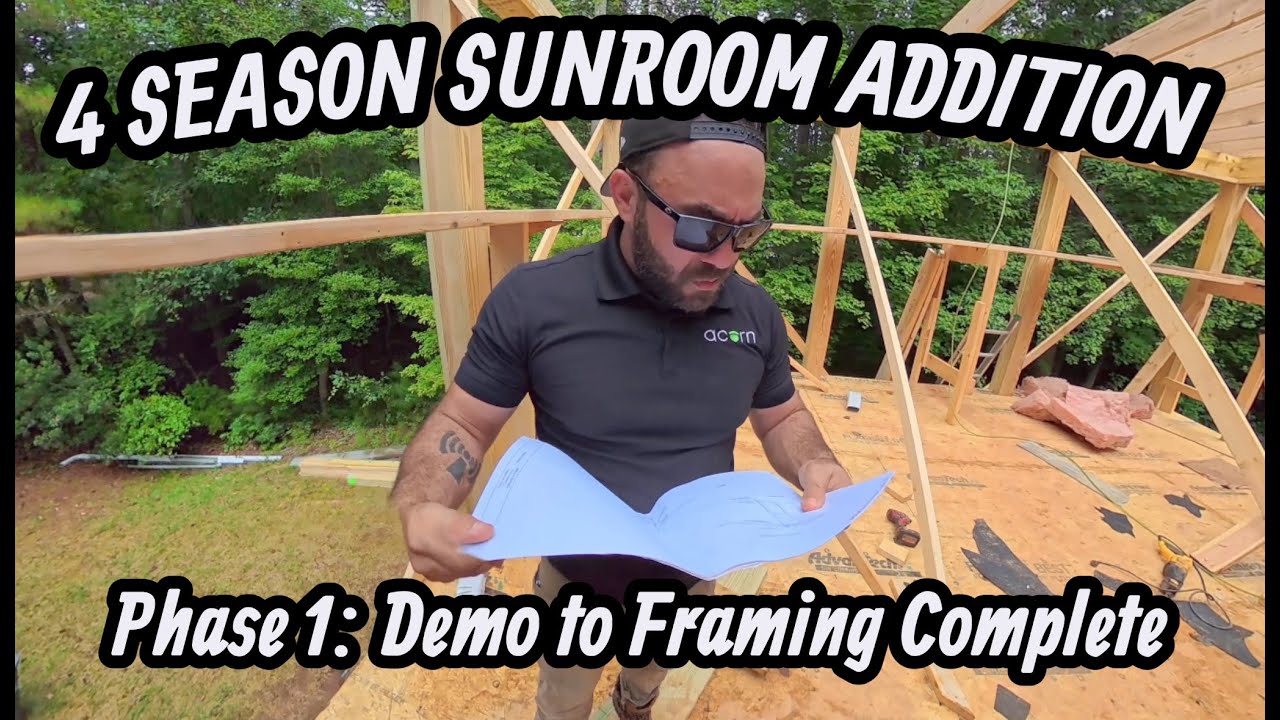 Phase 1: Demo to Framing Complete – 4 Season Sunroom Addition | Raleigh, NC