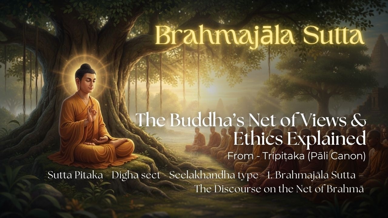 Brahmajāla Sutta (Full Discourse) – The Buddha’s Net of Views & Ethics Explained (in Pāli)