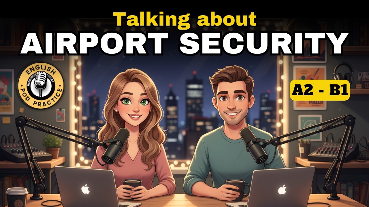 🎧 Talking About Airport Security in English | Learn Travel English ✈️