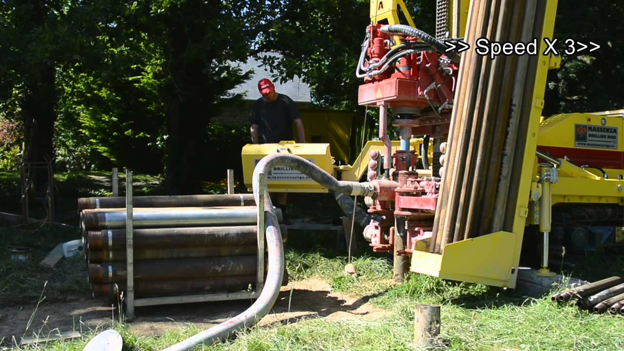 DRILLING RIG MI8 for geothermal boreholes with casing drive system