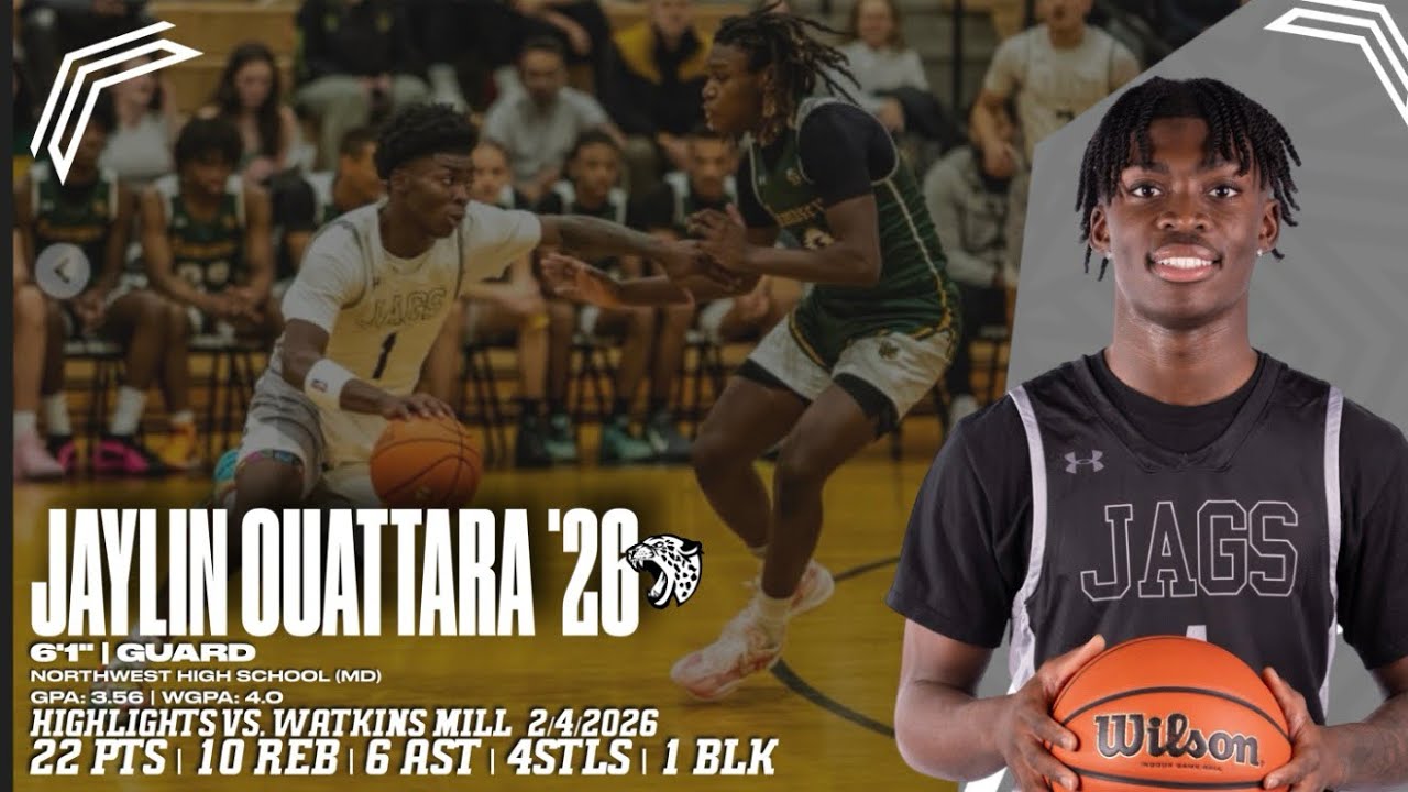 Jaylin Ouattara ‘26 - 22pts | 10reb | 6ast | 4stls Vs. Clarksburg (MD)