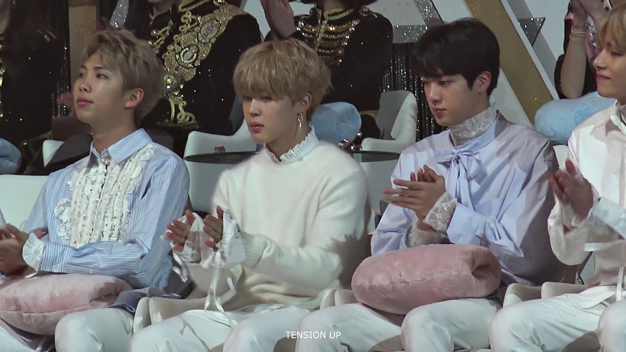 180110 골든디스크(GDA) 대기석 reaction 방탄소년단 지민(BTS JIMIN)