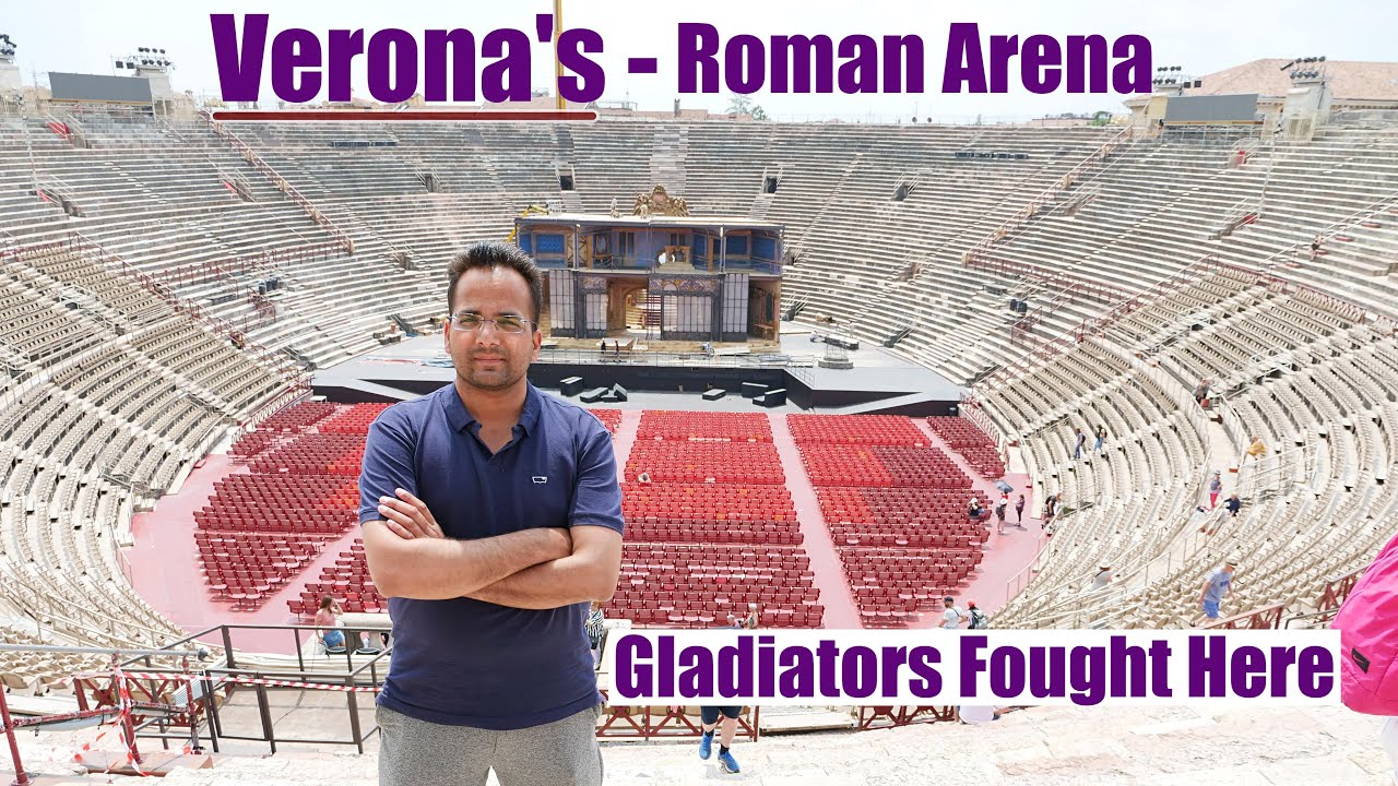 Historical Verona City Tour, Italy (Hindi) - Roman Arena, Piazza Bra | Verona Travel Guide