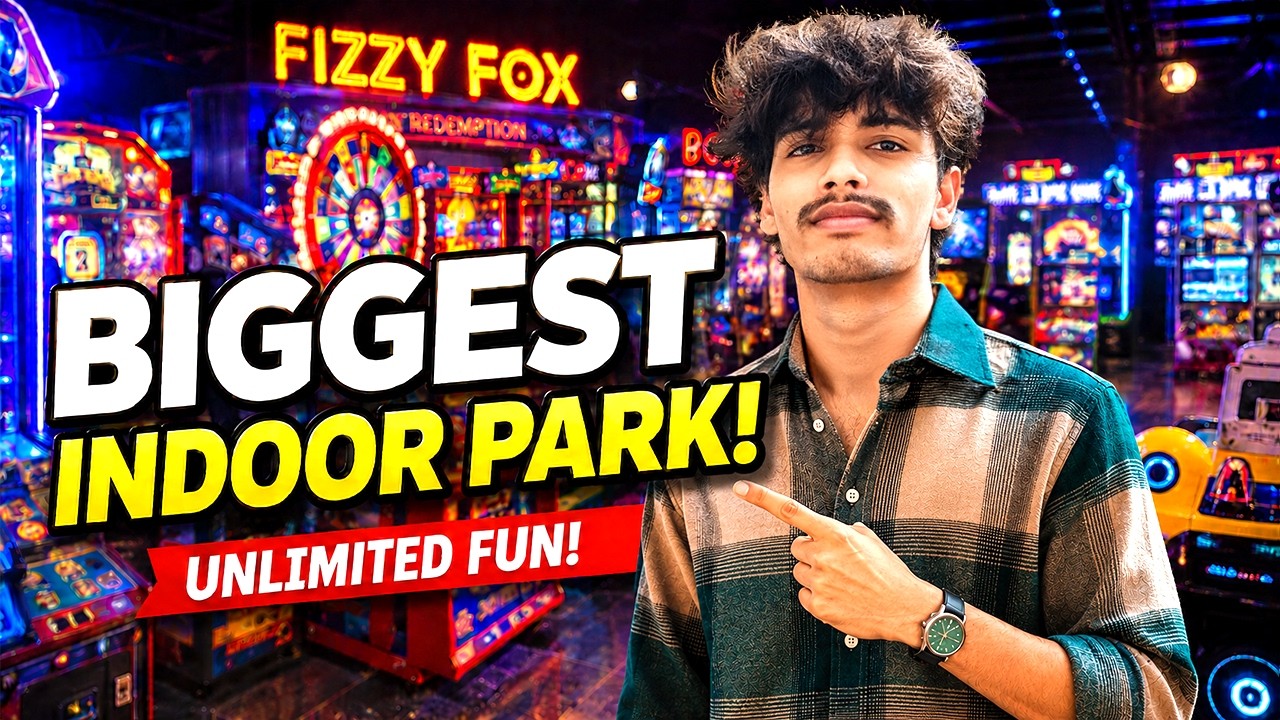 I Visited India’s Biggest Indoor Park | Fizzy Fox 🎡 🇮🇳