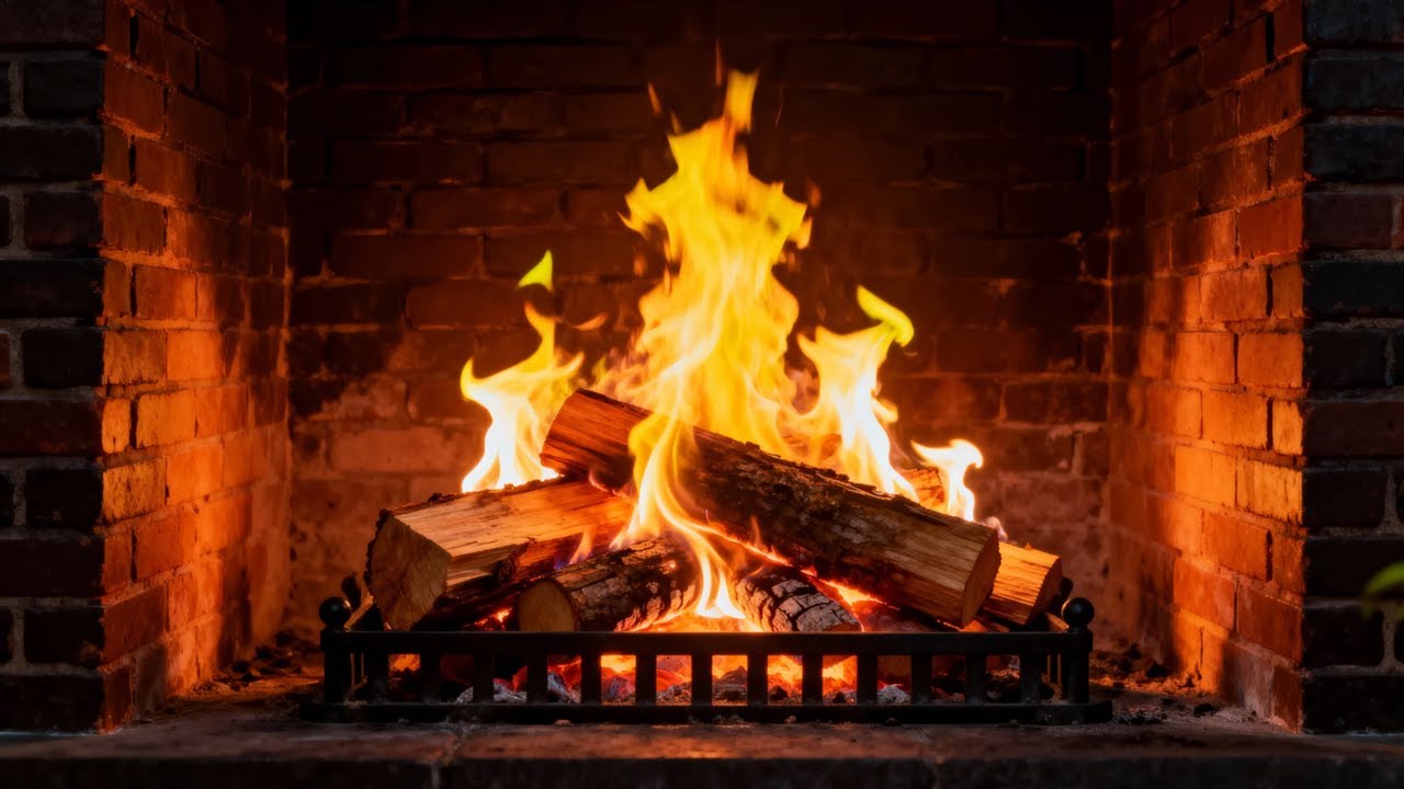 🔥 Fireplace Ambience LIVE | Warm Fire Crackling Sounds for Sleep & Study