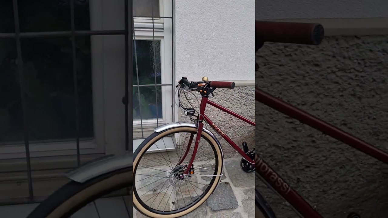 two generations of the Morassi All Year Communer #steelframe #commuterbikes  with rohloff and SON