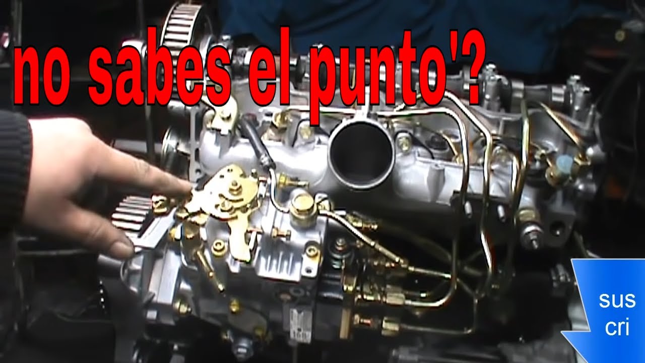 distribucion de motor diesel practica inyeccion  toyota 2C