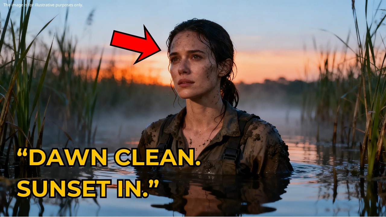 SHE DOVE INTO THE CANAL AT SUNSET — HER SNIPER CLEARED THE CHECKPOINT BY DAWN