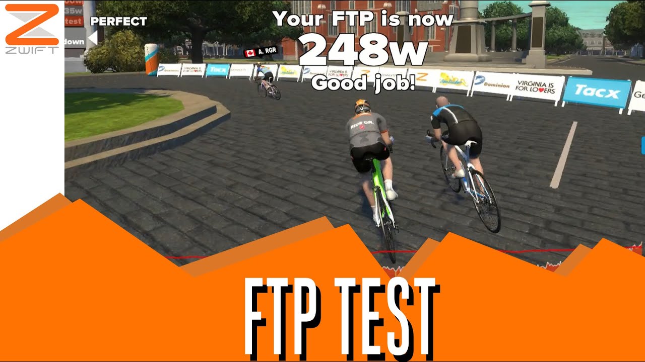Zwift FTP Test Workout Mode