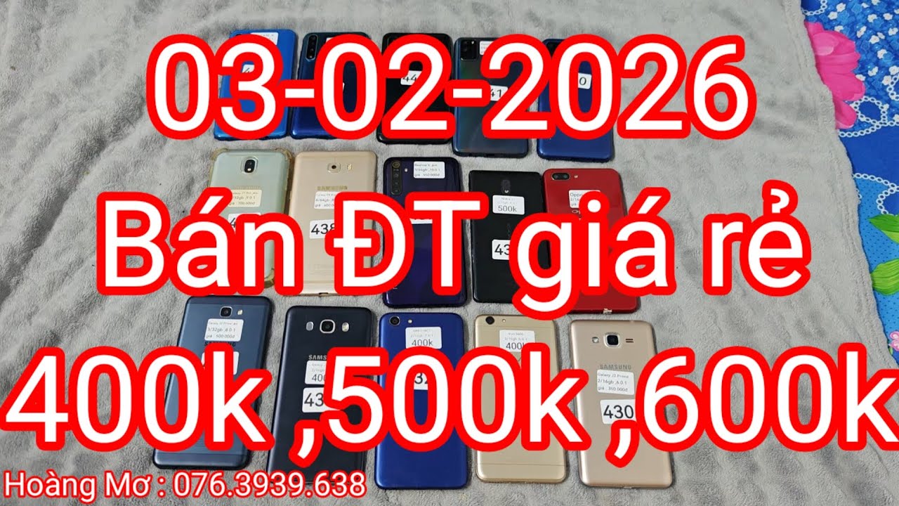 Bán điện thoại giá rẻ ,03-02-2026 