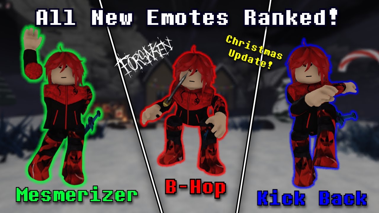 Ranking ALL New Emotes In Christmas 2025 Update!  (Ranked) -  Roblox Forsaken & Gameplay )