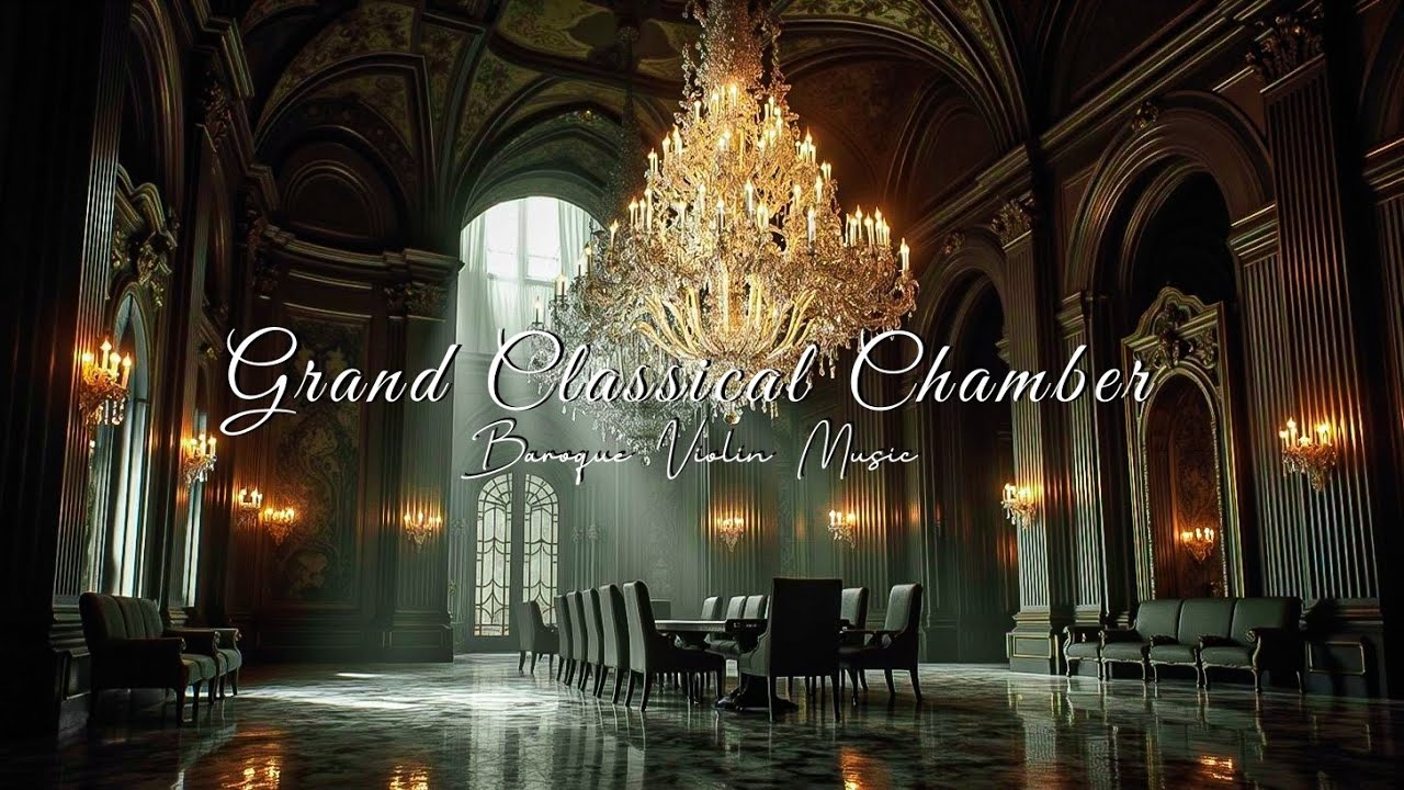 Расслабляющая барочная скрипичная музыка для учебы | Величественная классическая камерная атмосфера