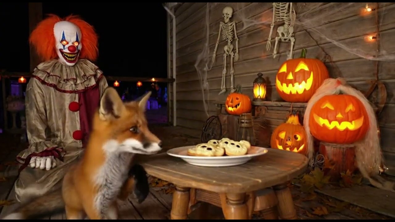 Caught on Camera: Wild Animals Go Trick-or-Treating on Halloween!