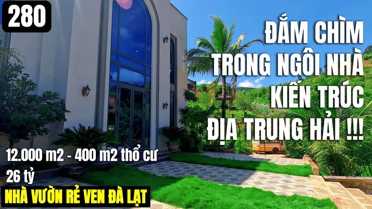 Khu biệt thự nghỉ dưỡng này đẹp quá 12.000 m2 400 m2 thổ cư 26 tỷ không gian xanh |Đất ven Đà Lạt