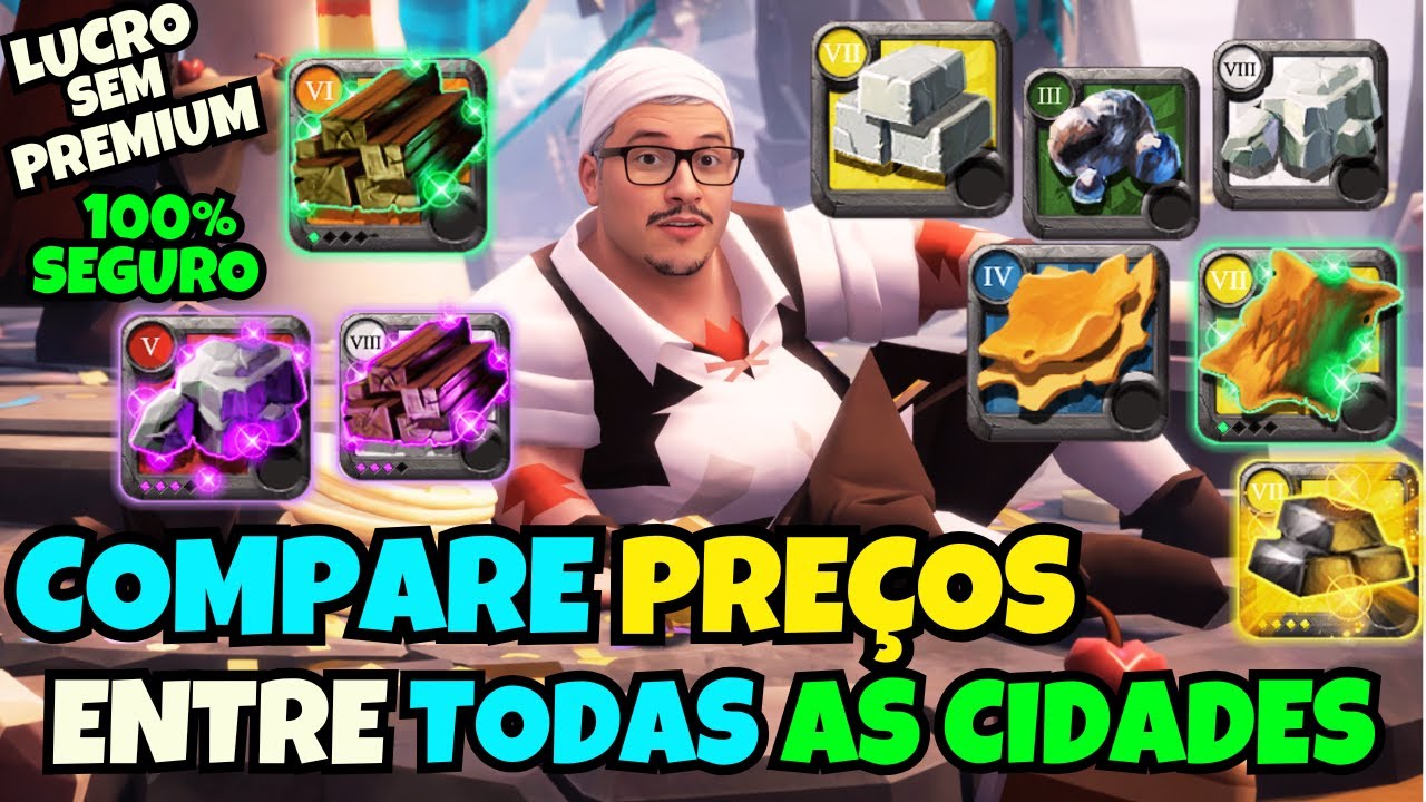 VÍDEO LONGO, MAS VALE CADA MINUTO | Como Ganhar MUITA Prata com FLIP de RECURSOS no Albion Online