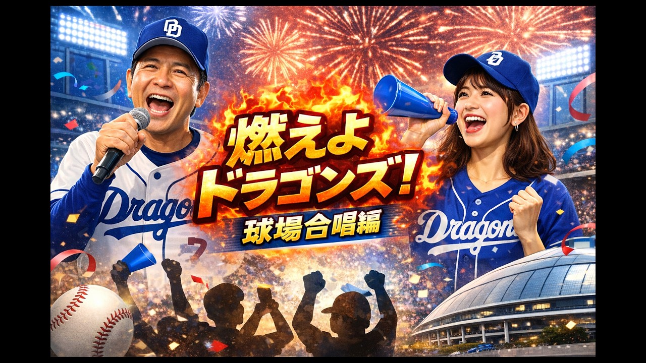 燃えよドラゴンズ！球場合唱編 2026年最新　2026.3.1　バンテリンドーム