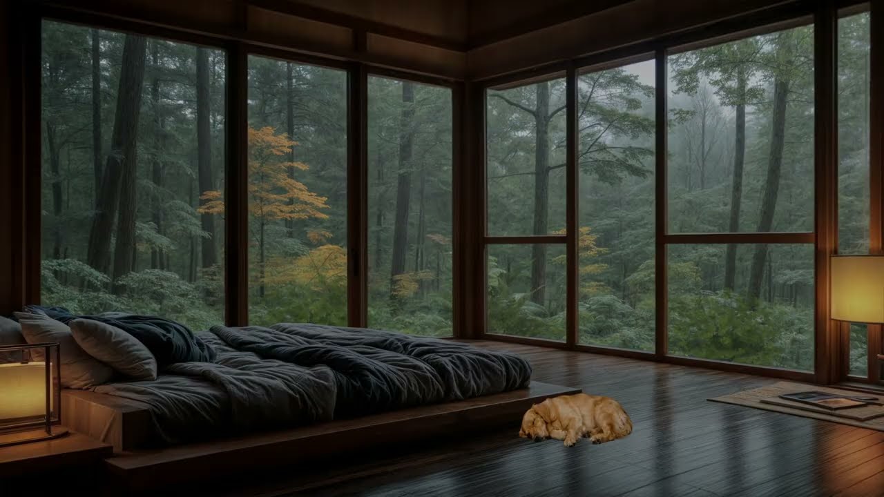 🌧️ Misty Rain in a Japanese Forest House | Calm Emotion, Clear Mind Zen Ambience