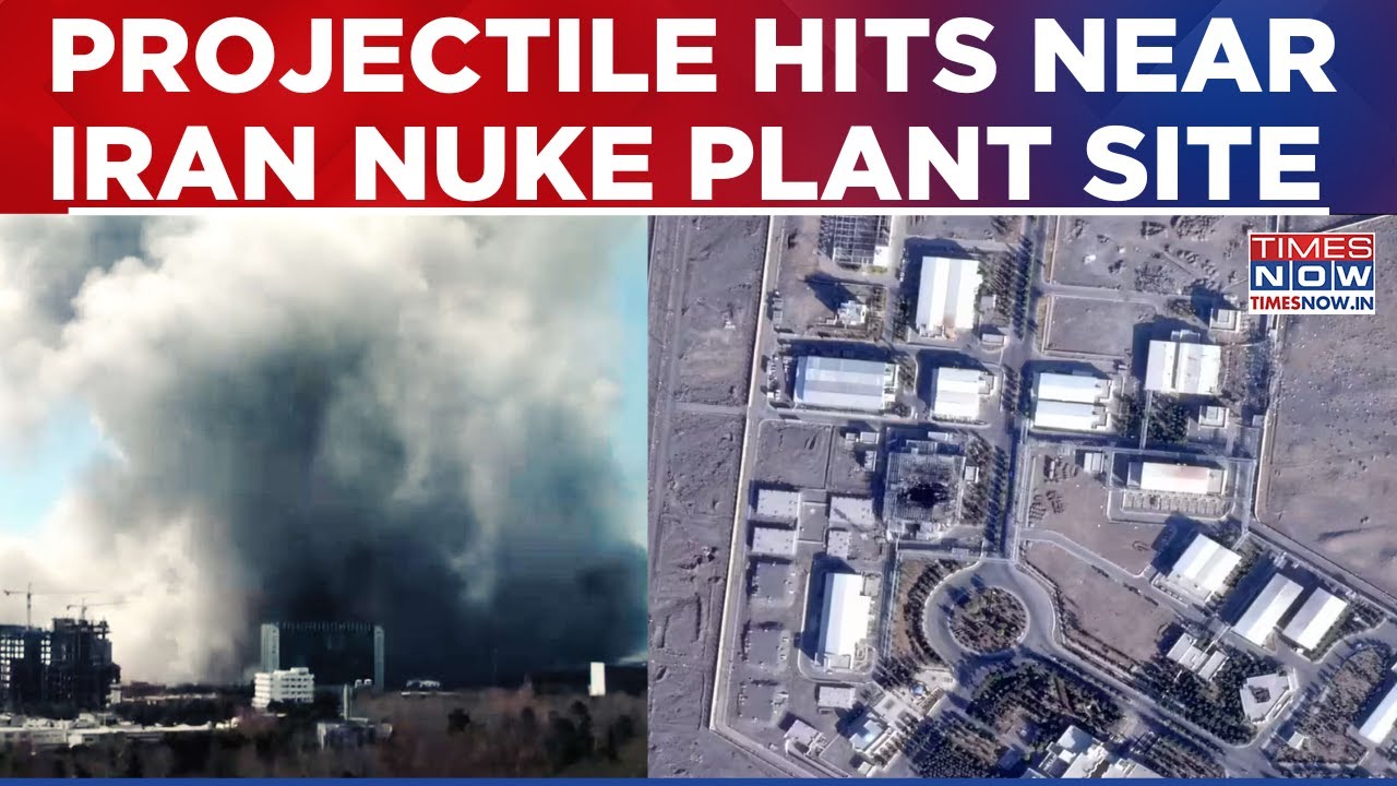 Projectile Hits Iran Nuclear Plant Site; Iranian Authority Claims No Damage | Israel, US-Iran War