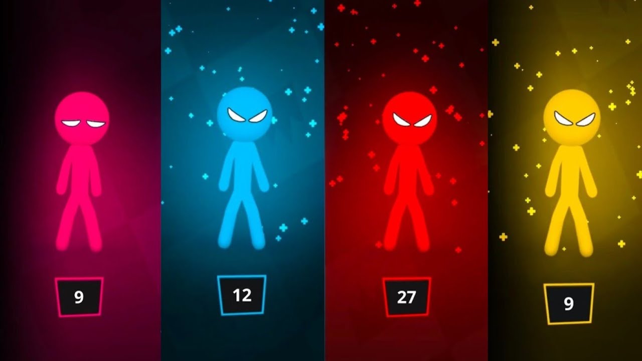 Режим турнира Stickman Party – эпическая битва для 1, 2, 3 и 4 игроков!