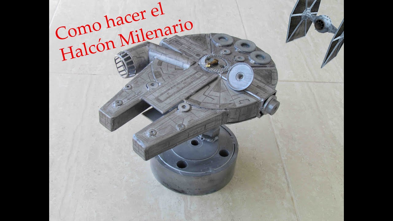 Como hacer Halcón Milenario YT-1300 con hierro. How to make Millennium Falcon YT-1300 with Iron. DIY