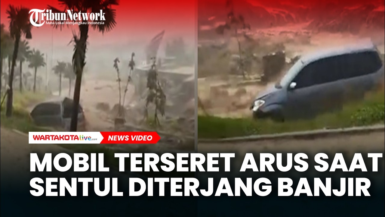 Mobil Terseret Arus Sentul Bogor Diterjang Banjir dan Akses Menuju Kediaman Presiden Terganggu