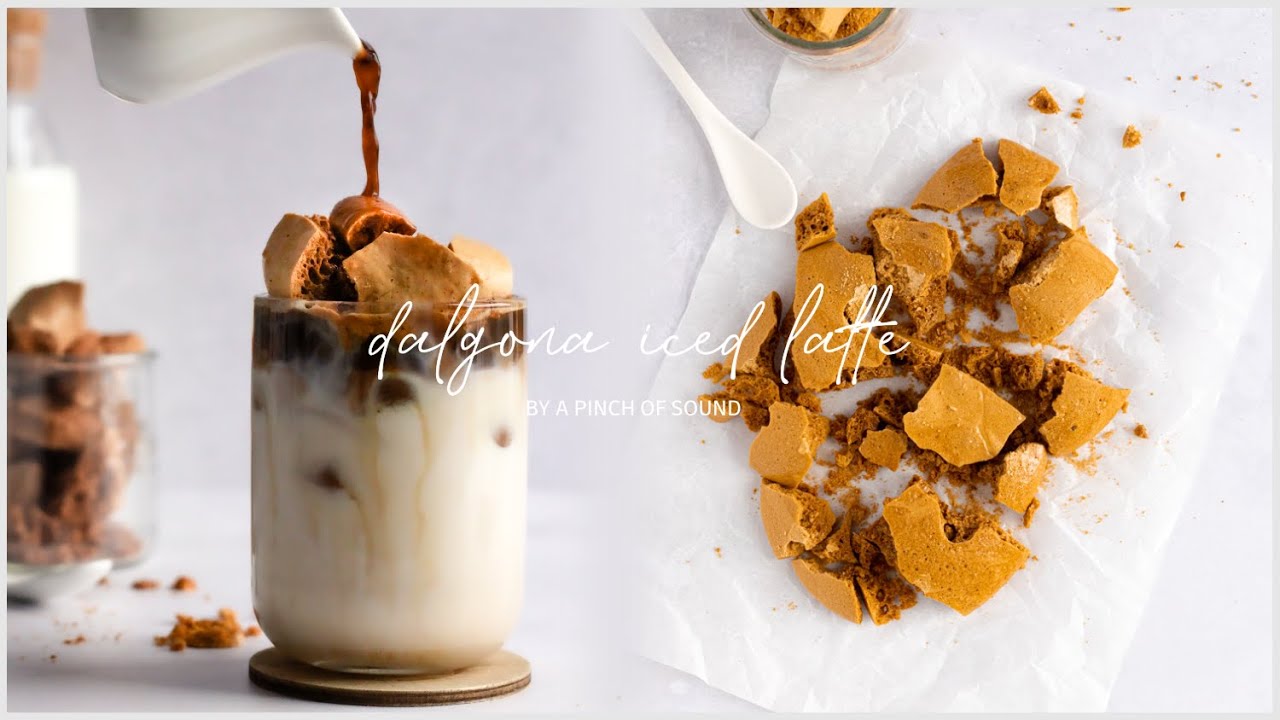 Dalgona (Honeycomb Toffee) Candy Iced Latte | Korean Coffee Shop Latte in 10 MINUTES