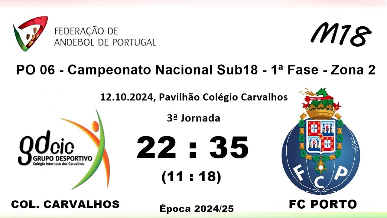 (SUB18) COL.CARVALHOS 22X35 FC PORTO