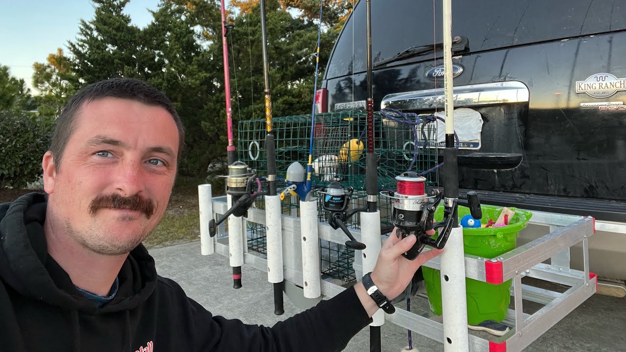 Fishing Rod holders attached to a cargo trailer. Super easy and quick project.