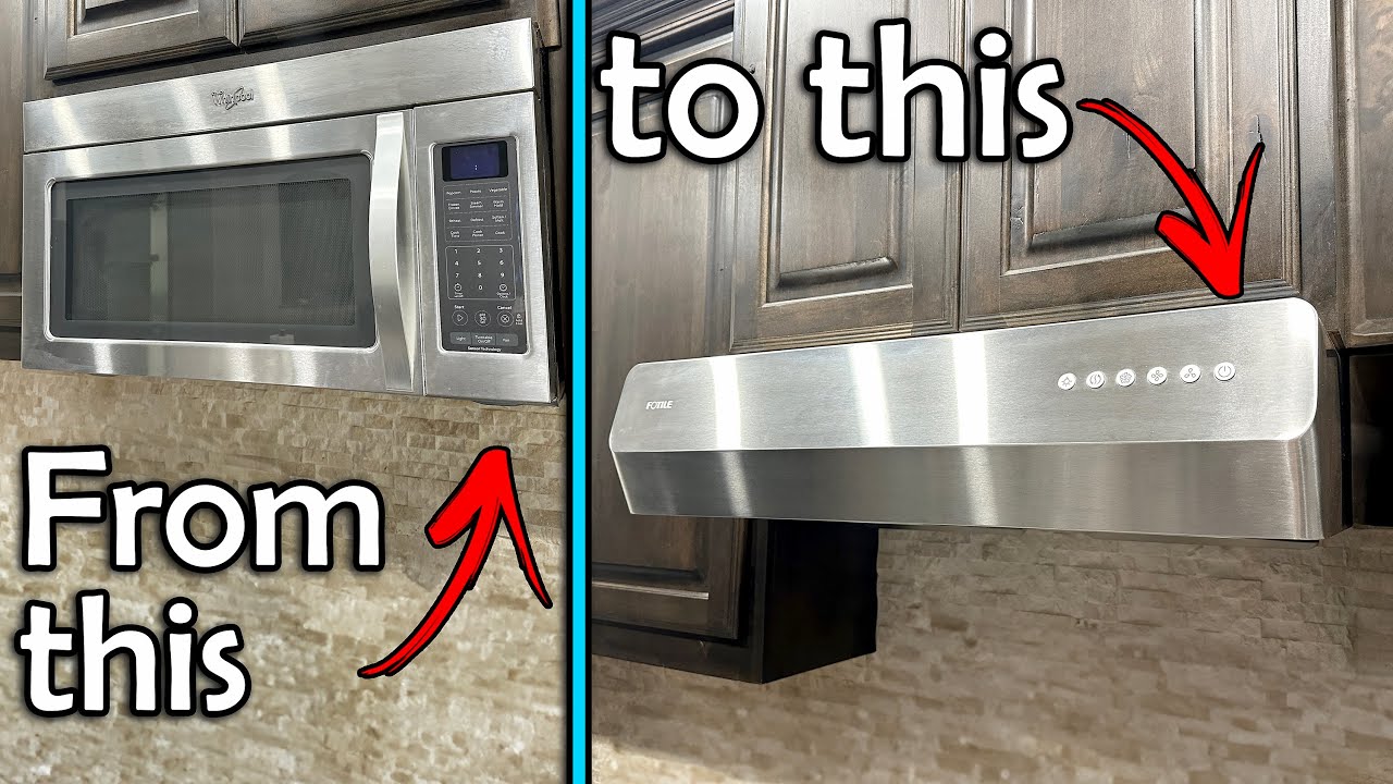 Replacing the Microwave with a FOTILE  Range Hood