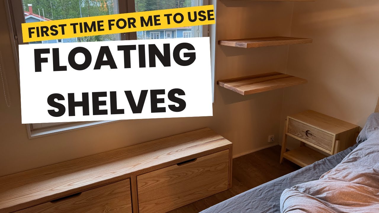 I built floating shelves and storage || Bedroom Part 3