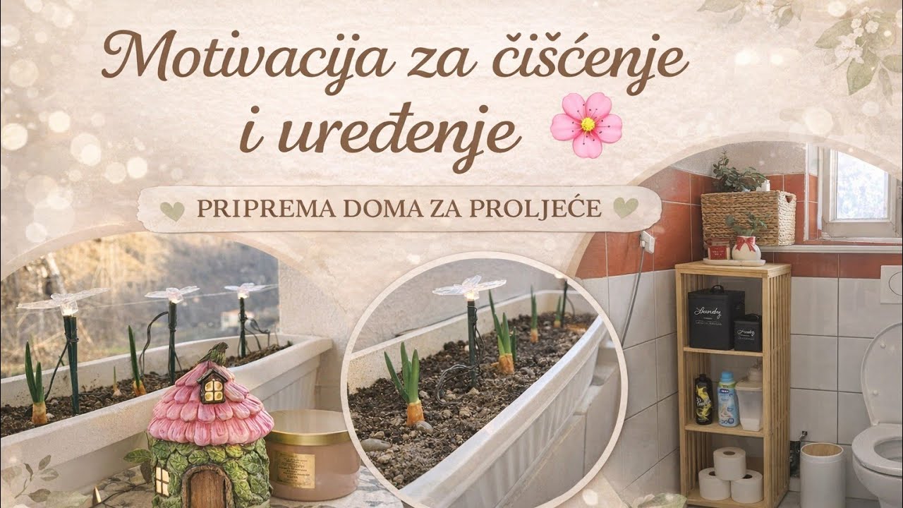 Motivacija za čišćenje 🧼🫧 Proljetno uređenje balkona i WC-a 🌸🍀