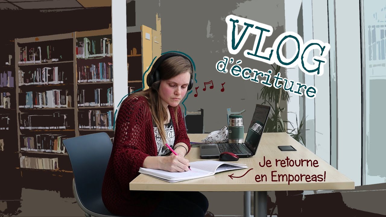 Vlog d'écriture à la biblio | Je me lance dans un roman de fantasy
