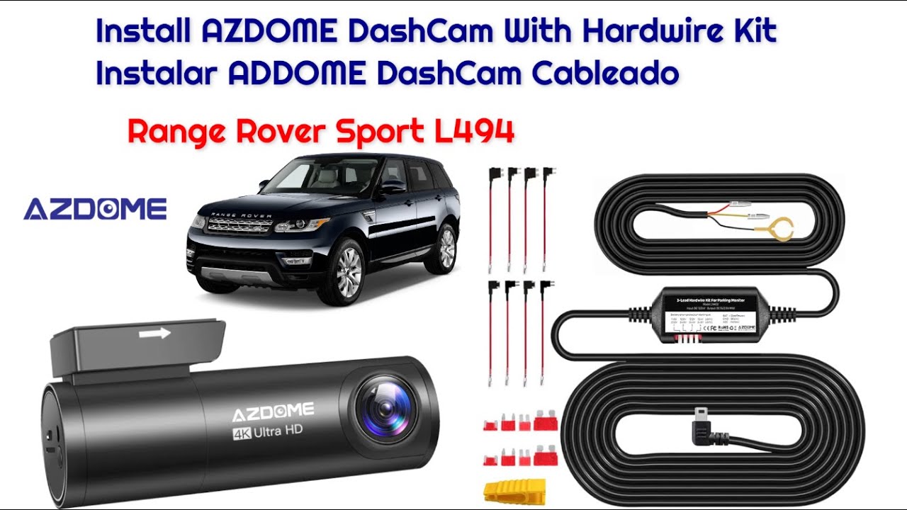 AZDOME M300S DashCam Install with Hardwire Kit in Range Rover Sport L494 #azdome @CarryMinati
