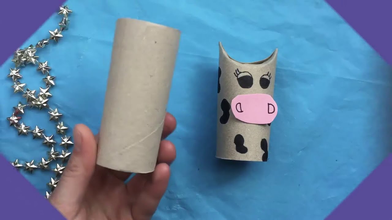 Idée bricolage rouleau papier toilette ★ Bricolage avec du papier ★ Bricolage en papier facile