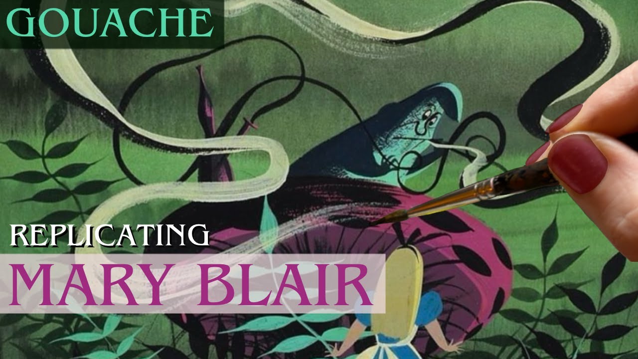 Replicating Mary Blair's Concept Art from Disney's (1951) Alice in Wonderland: Gouache Demo