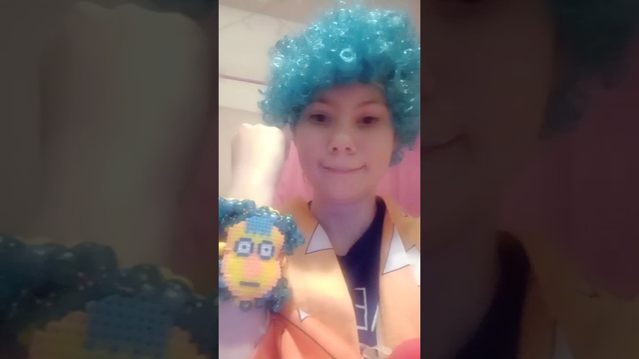 yellow guy with red singing about weird things that happened 