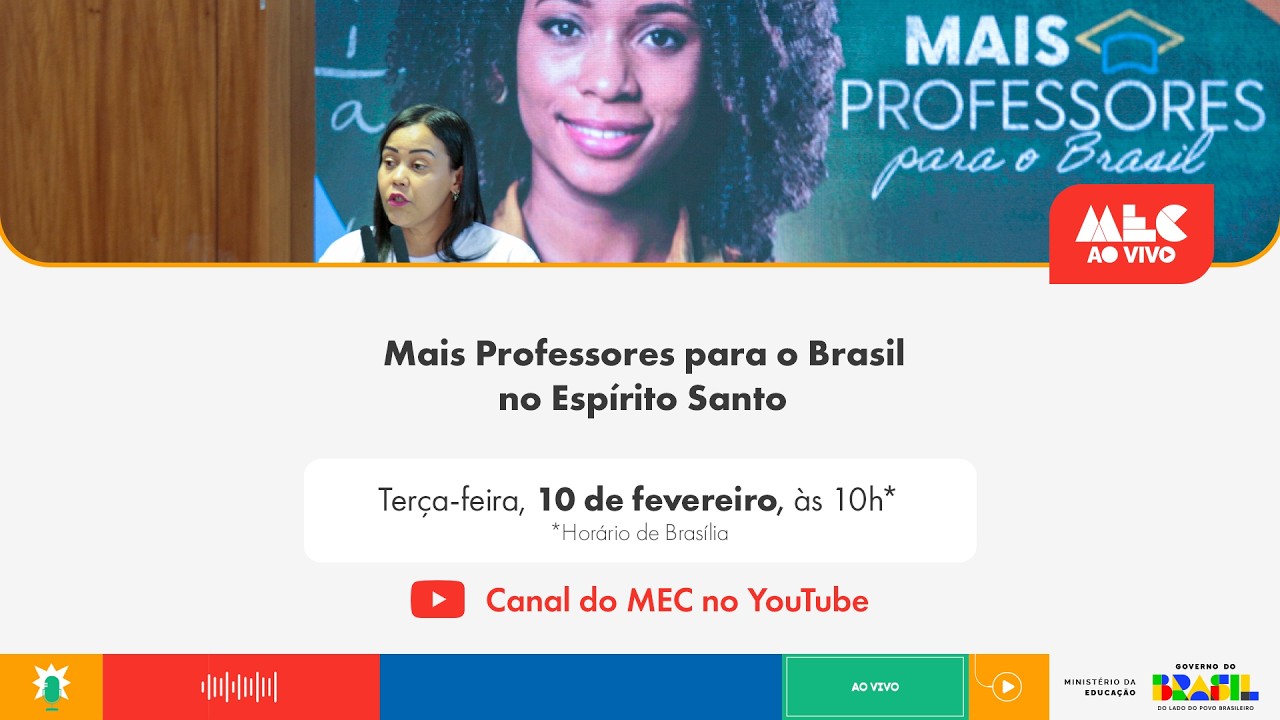#MECAoVivo | Mais Professores para o Brasil no Espírito Santo