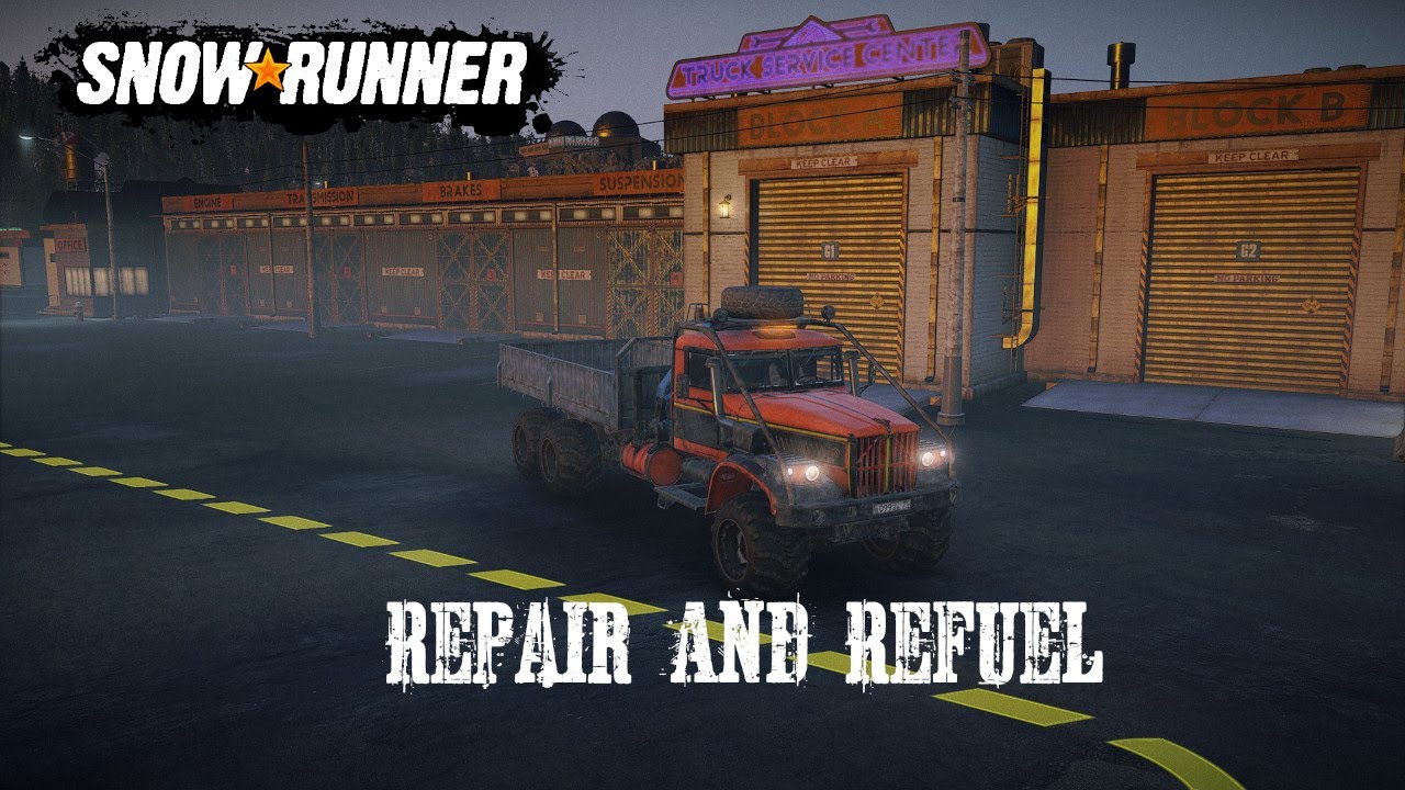 Snowrunner Phase 6 Maine USA How To Do Constructing A Repair Garage Where To Find Fuel Repair/Refuel