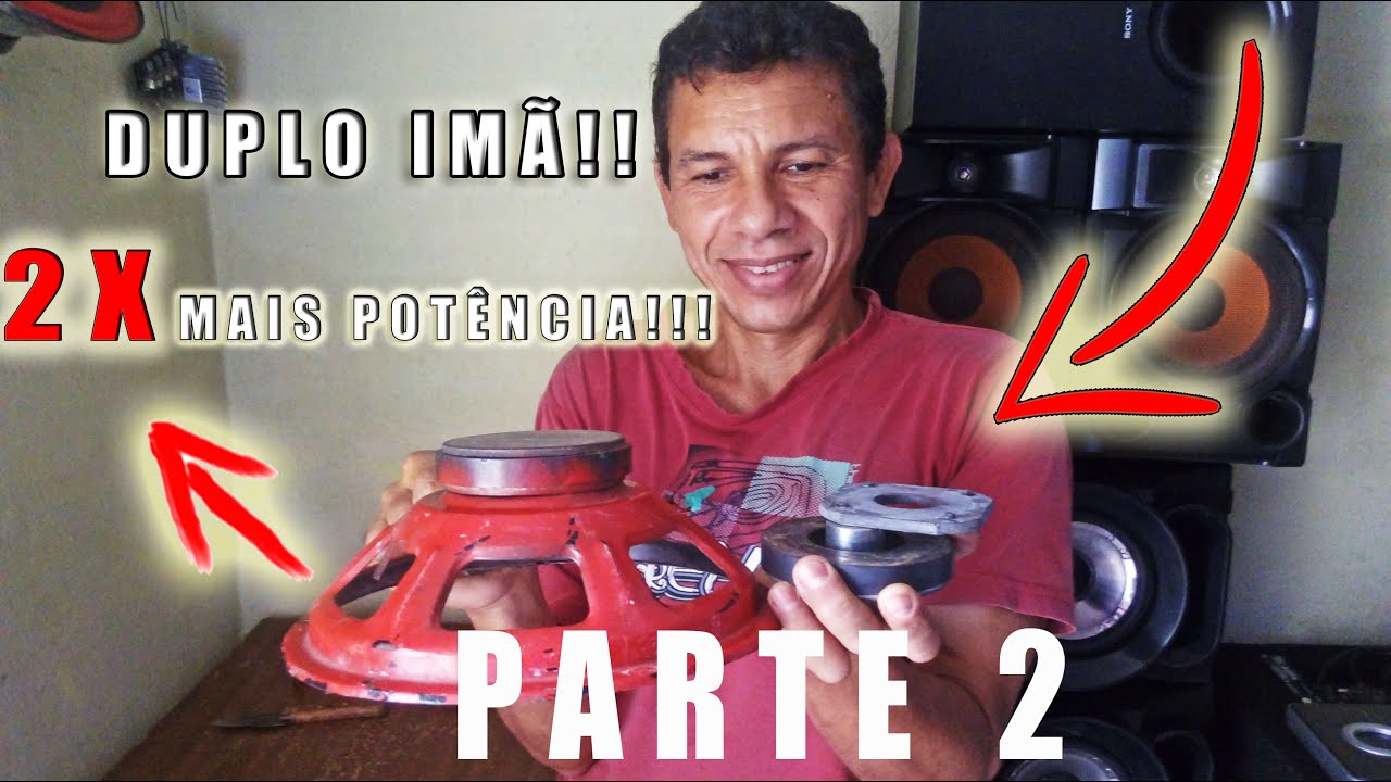 TRANSFORME VOCÊ MESMO O SEU ALTO-FALANTE EM SUBWOOFER DUPLO IMÃ (PARTE 2) |POR DENTRO DO SOM|
