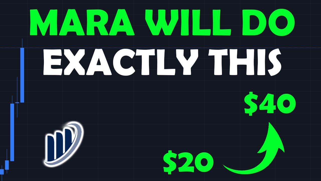 Marathon (MARA) $20 to $40 PUMP?! My exact entry..