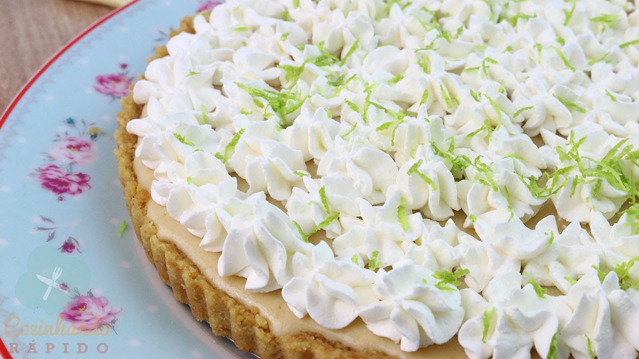 #086 Torta de Limão Fácil com Massa de Biscoito | CozinhandoRapido