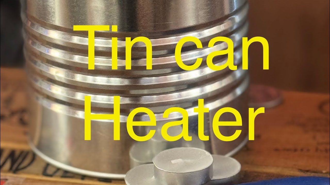 Tin can heater 🔥simple project you can do at home to help get the kids excited about preparedness👍