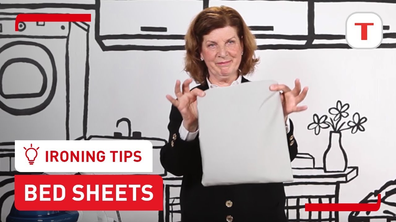 How to iron and fold a fitted bed sheet | Ironing Tips from Arlette Marcel | T-fal