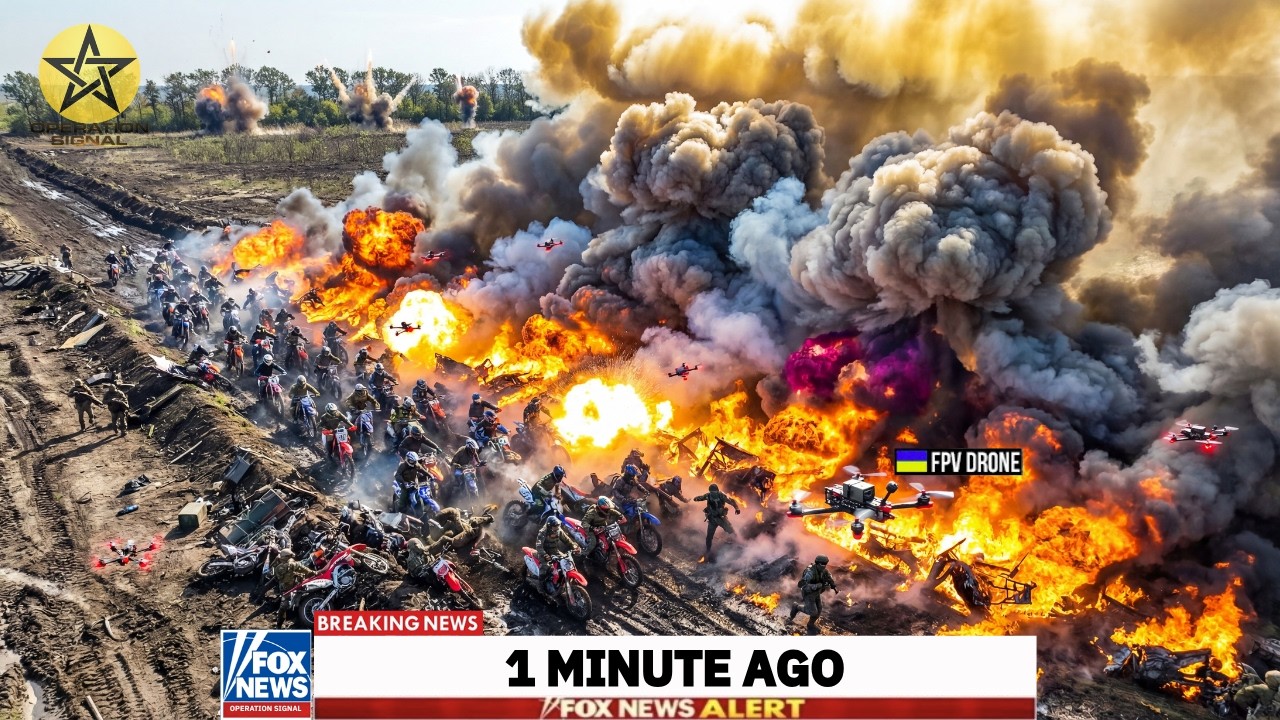 Украинский снайпер ПОПАДАЛ в ведущий мотоцикл &mdash; всё российское подразделение было уничтожено.