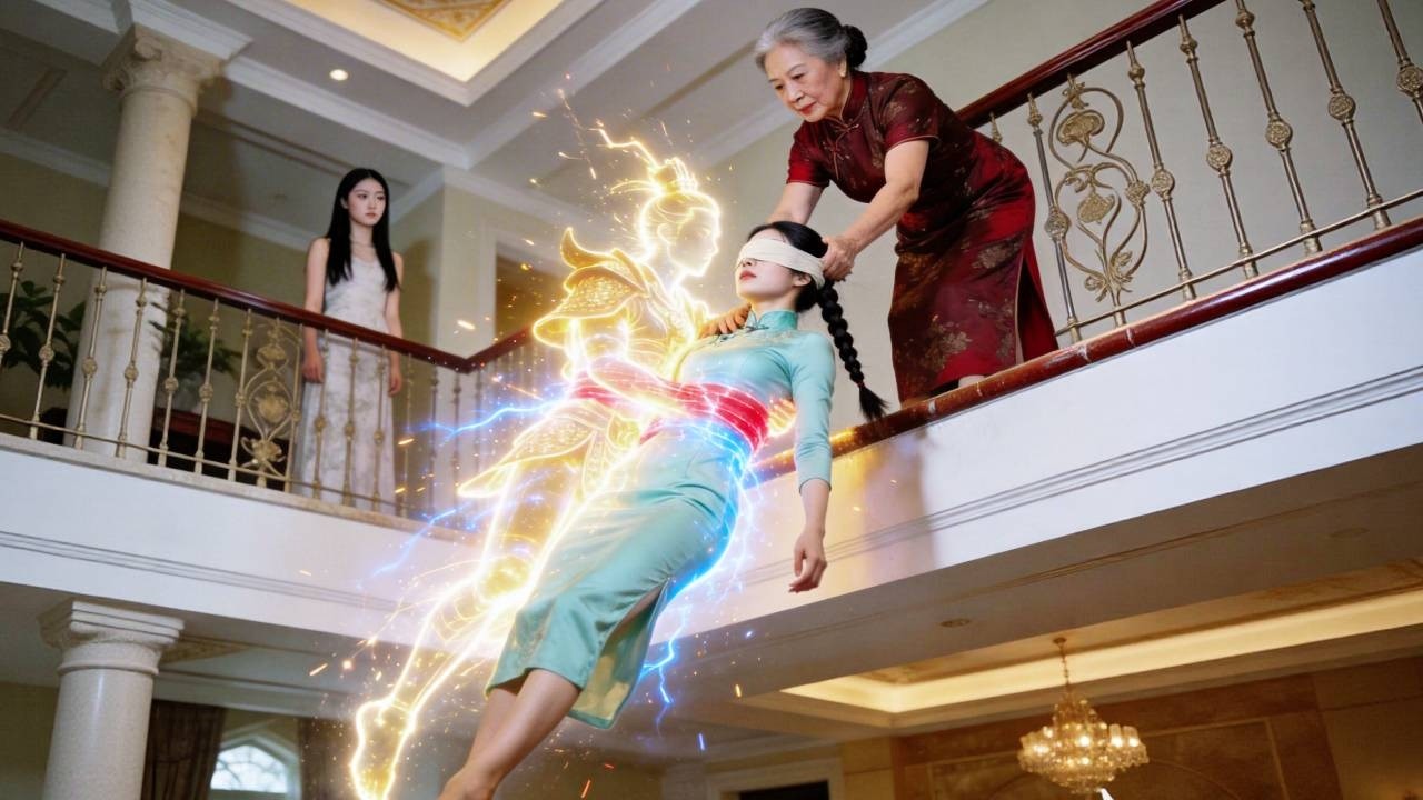 瞎眼媳婦被惡婆婆推樓下等死，墜地瞬間女將軍魂歸 ！她重掌命簿神力歸位那晚，婆家一夜破產跪地 【全集】#熱血 #爽文 #逆襲 #親情 #復仇