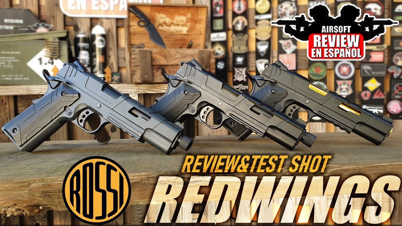 1911 REDWINGS de Rossi GBB/Co2 by: Jay Combattech - REVIEW & TEST SHOT | Airsoft Review en Español