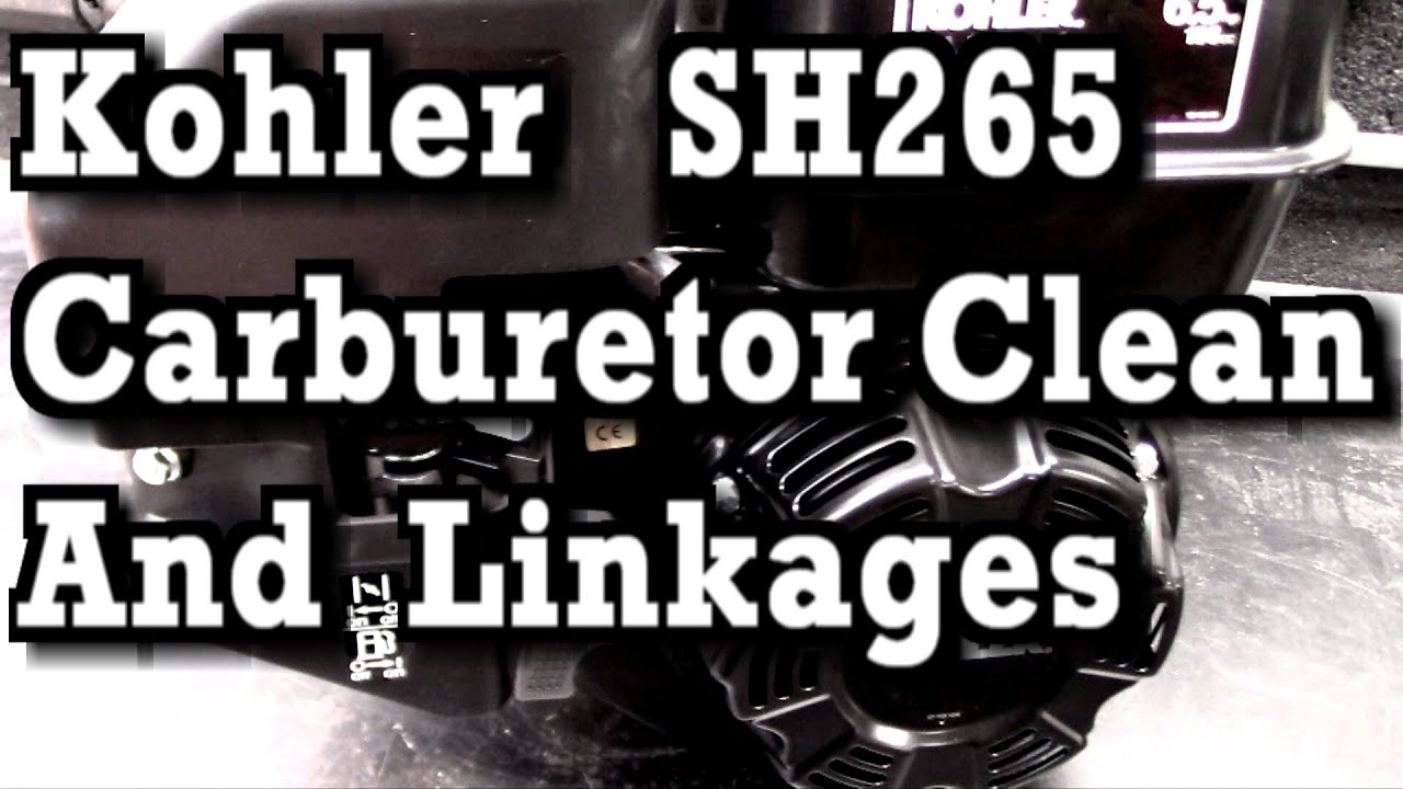 Kohler SH265 6.5HP How To Clean Carburetor and How Throttle / Governor Linkages are Setup
