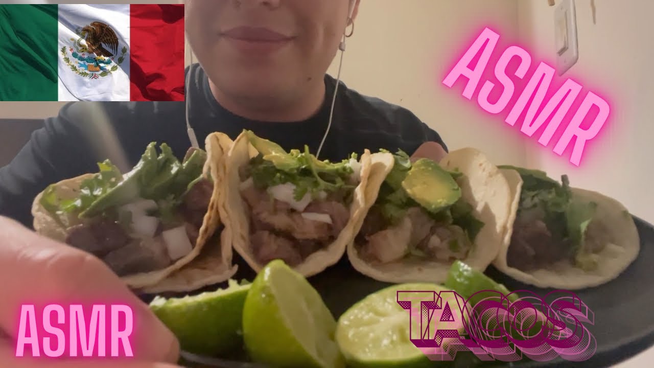 ASMR comiendo tacos de chambarete o chamorro 🌮🌮🌮🌮